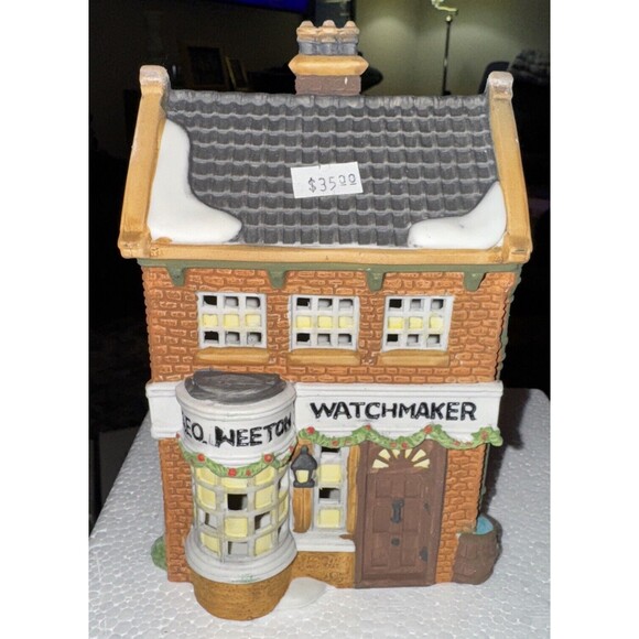 Vintage 1988 The Heritage Village Collection Dept 56 "Geo Weeton Watchmaker" . - Picture 1 of 10